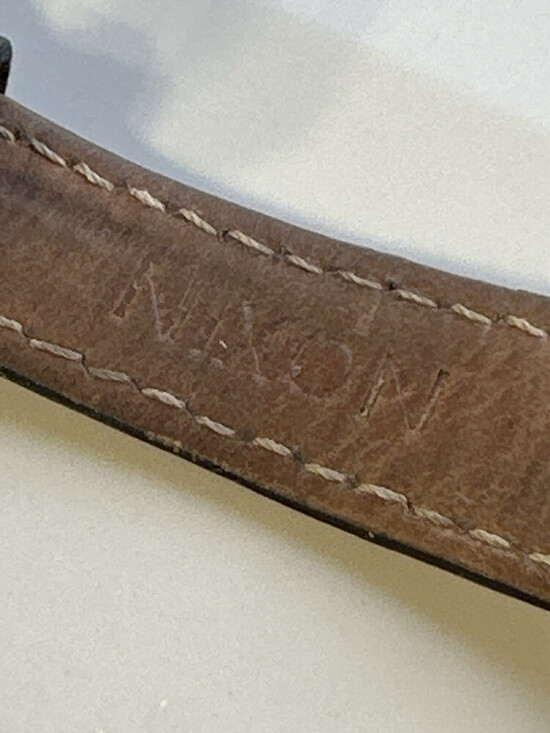 Nixon Arrow 38mm Black Leather Watch 1410 - Picture 6 of 6